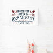 Noordpool Bed Breakfast Kerstmis Spandoek (Insitu)