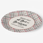 Noordpool Bed en ontbijt Kerstmis Papieren Bordje (Gekanteld)