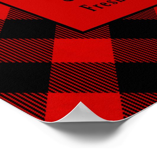 Noordpool Bed en ontbijt Kerstmis Poster (Hoek)