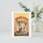Noordpool BEER Ice COLD  reclame Briefkaart (Staand voorkant)