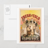 Noordpool BEER Ice COLD  reclame Briefkaart (Voorkant / Achterkant)