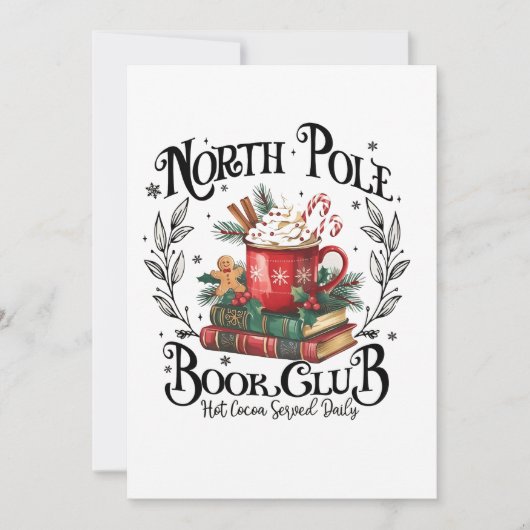Noordpool Boek Club Heet Chocolade Kerstmis Aankondiging (Voorkant)