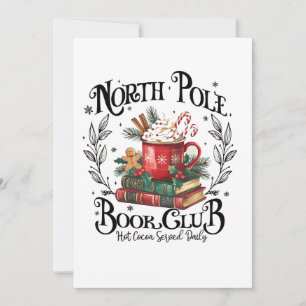 Noordpool Boek Club Heet Chocolade Kerstmis Kaart