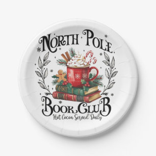 Noordpool Boekclub Heet Chocolade Kerstmis  Papieren Bordje