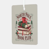 Noordpool Boekenclub Bibliothecaris Boekachtige Le Metalen Ornament (Voorkant links)