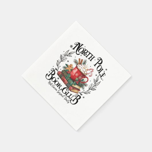 Noordpool Boekenclub Hot Cocoa Christmas Servet (Hoek)