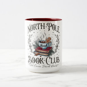 Noordpool Boekenclub Kerstmis Tweekleurige Koffiemok