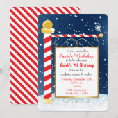 Noordpool Bord Kerst Evenement Feest Uitnodiging (Voorkant / Achterkant)