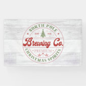 Noordpool Brewing Company kerst lounge Spandoek (Horizontaal)