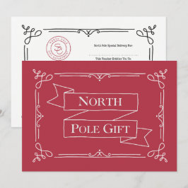 Noordpool cadeaubon Rood & Wit Kaart