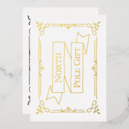 Noordpool cadeaubon Wit &  Folie Feestdagenkaart
