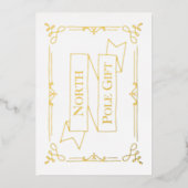 Noordpool cadeaubon Wit & Folie Feestdagenkaart (Voorkant)