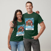 Noordpool Cartoon Grappig T-shirt (Unisex)