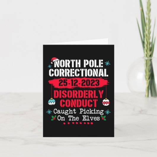 Noordpool Correctie Onordelijk Gedrag Betrapt Kaart (Voorkant)