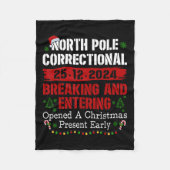 Noordpool Correctional Breaking and Entering Open Fleece Deken (Voorkant)