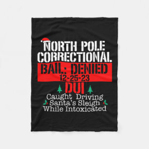 Noordpool Correctional Driving Santa Sleigh Match Fleece Deken