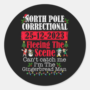 Noordpool Correctional op de vlucht voor de plaats Ronde Sticker