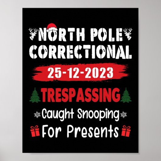 Noordpool Correctional Tresping betrapt op snuffel Poster (Voorkant)