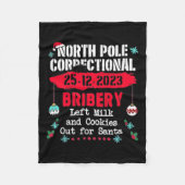 Noordpool correctionele kerst pyjama leuk fleece deken (Voorkant)