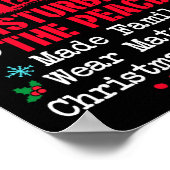 Noordpool Correctionele verontrustende vrede Draag Poster (Hoek)