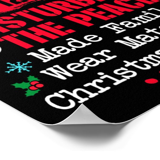 Noordpool Correctionele verontrustende vrede Draag Poster (Hoek)