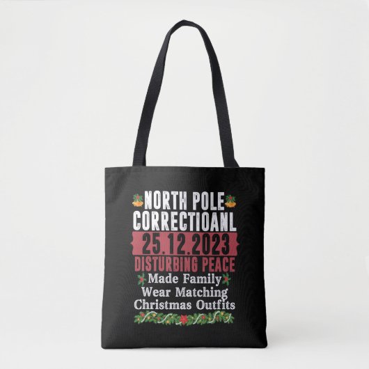 Noordpool Correctionele verontrustende Vredesfamil Tote Bag (Voorkant)