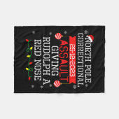 Noordpool correctionele volwassene geeft Rudolph e Fleece Deken (Voorkant (Horizontaal))