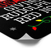 Noordpool correctionele volwassene geeft Rudolph e Poster (Hoek)