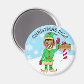 Noordpool Etnische Elf in Facemask 2020 Keepslag Magneet (Voorkant / Achterkant)