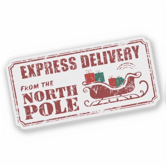 Noordpool Express bezorgzegel Sticker (Voorkant)