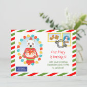 Noordpool Express-Cake Delivery Birthday Party Kaart (Staand voorkant)