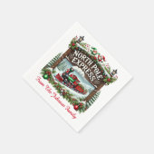Noordpool Express Kerstmannendorp Servet (Hoek)