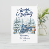 Noordpool Express Kerstmis Feestdagenkaart (Staand voorkant)