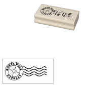 Noordpool Express Kerstmis Santa Mail Stamp Rubberstempel (Gestempeld)