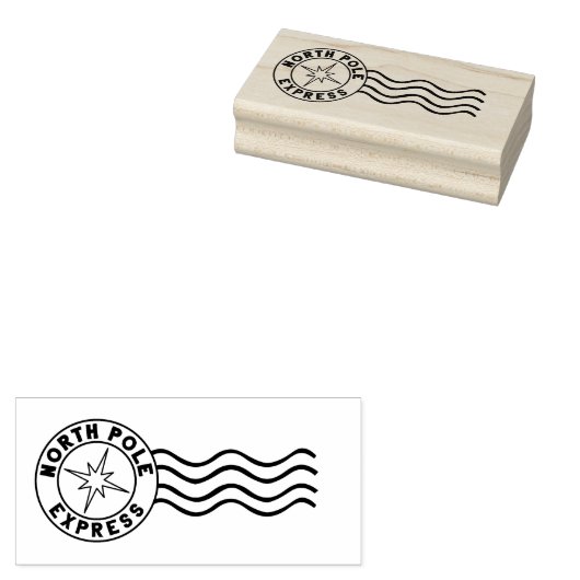 Noordpool Express Kerstmis Santa Mail Stamp Rubberstempel (Gestempeld)