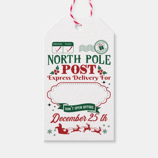 Noordpool Express Levering Cadeaulabel (Voorkant)