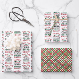 Noordpool Express Levering Gepersonaliseerde Kerst Inpakpapier Vel