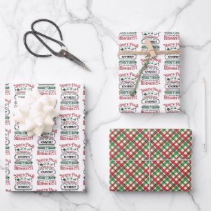 Noordpool Express Levering Gepersonaliseerde Kerst Inpakpapier Vel