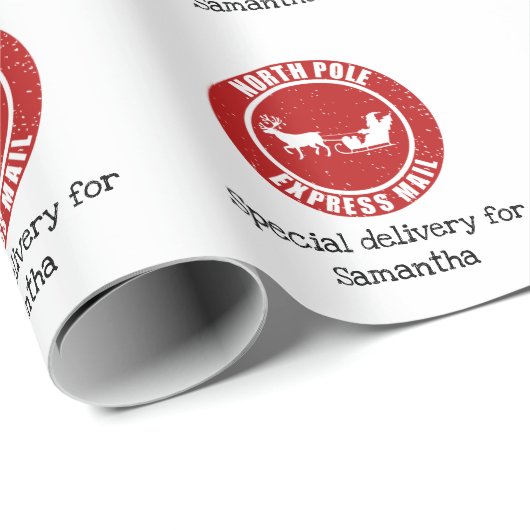 Noordpool Express Mail Giften uit Kerstmis Cadeaupapier (Rol Hoek)