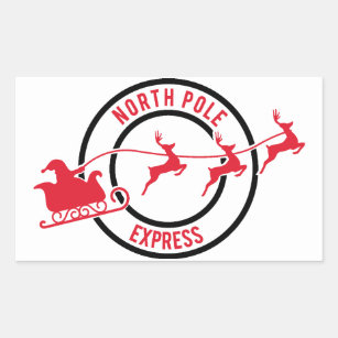 Noordpool Express Mail Reindeer Delivery Sticker