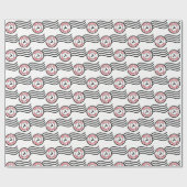 Noordpool Express Mail Reindeer Wrapping Paper Cadeaupapier (Vlak)