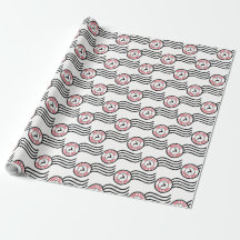 Noordpool Express Mail Reindeer Wrapping Paper
