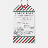 Noordpool Express met Kerstmis Air Mail - Speciaal Cadeaulabel (Voorkant)
