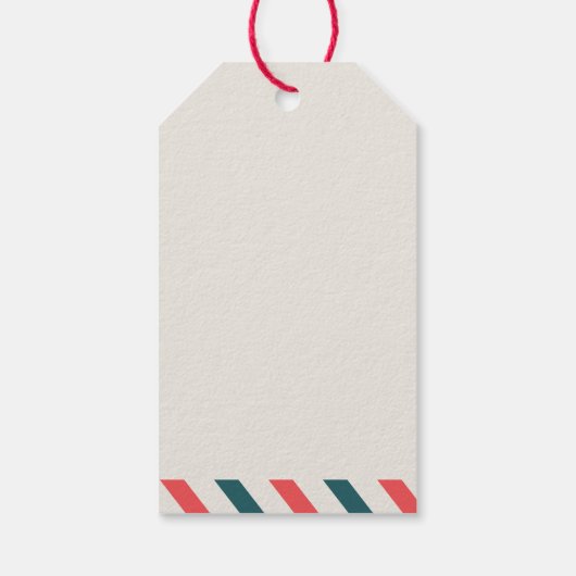 Noordpool Express met Kerstmis Air Mail - Speciaal Cadeaulabel (Achterkant)