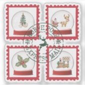 Noordpool Express Post - Kerststicker  Sticker (Voorkant)