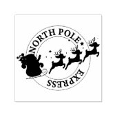 Noordpool Express Santa & Rendier Zelfinktende Stempel (Design)