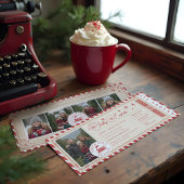 Noordpool Express Treinkaartje Kerst Foto Feestdagenkaart