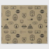 Noordpool F-35 Postzegels Cadeaupapier (Vlak)