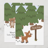 Noordpool geïllustreerde Kaart (Voorkant / Achterkant)