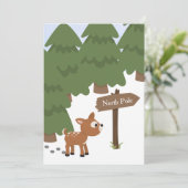 Noordpool geïllustreerde Kaart (Staand voorkant)